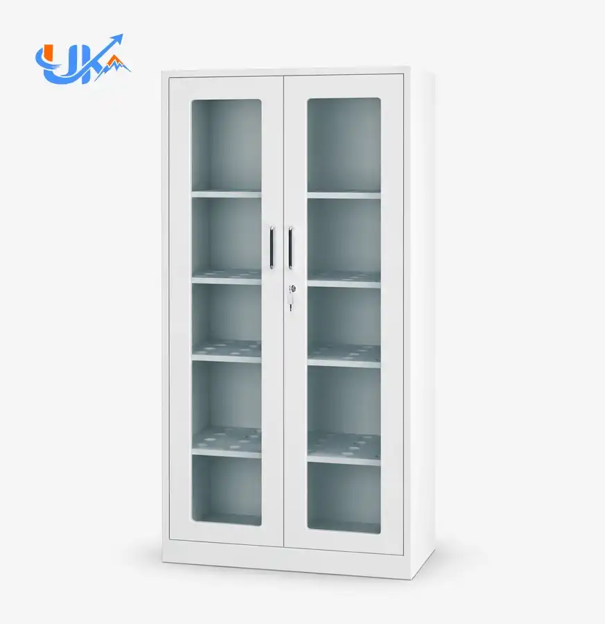 Glass Door Hospital Supply Cabinet